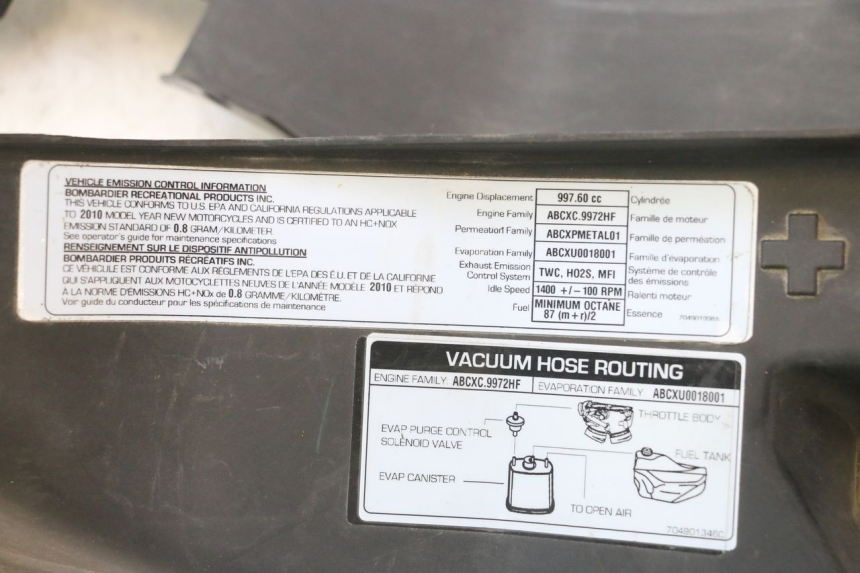 photo de COBERTURA SOBRE EL ASIENTO CAN-AM SPYDER RS 1000 (2008 - 2012) - Outro ângulo de visão