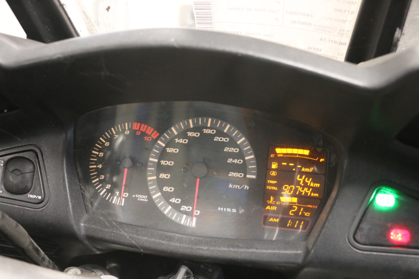 photo de CONTADOR  HONDA ST PAN EUROPEAN 1300 (2002 - 2013) - Zoom do estado de desgaste