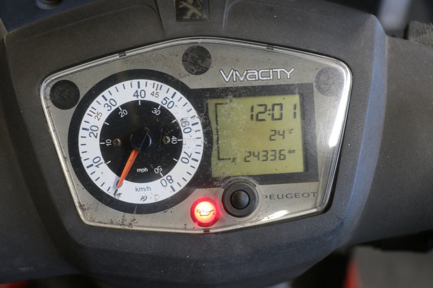 photo de CONTADOR PEUGEOT VIVACITY NEW 2T 50 (2008 - 2017) - Zoom do estado de desgaste