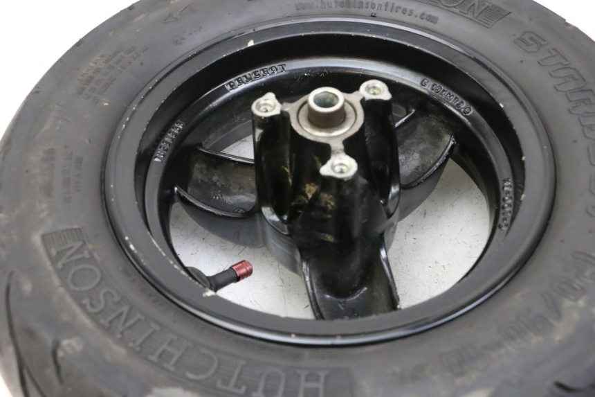 photo de ARO DIANTEIRO E PNEU PEUGEOT TKR TREKKER FURIOUS 50 (2005 - 2014) - Zoom do estado de desgaste