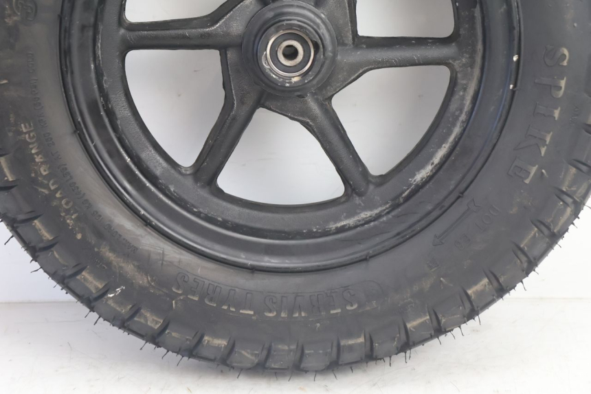 photo de ARO DIANTEIRO E PNEU TNT MOTOR ROMA 10' 2T 50 (2011 - 2018) - Zoom do estado de desgaste