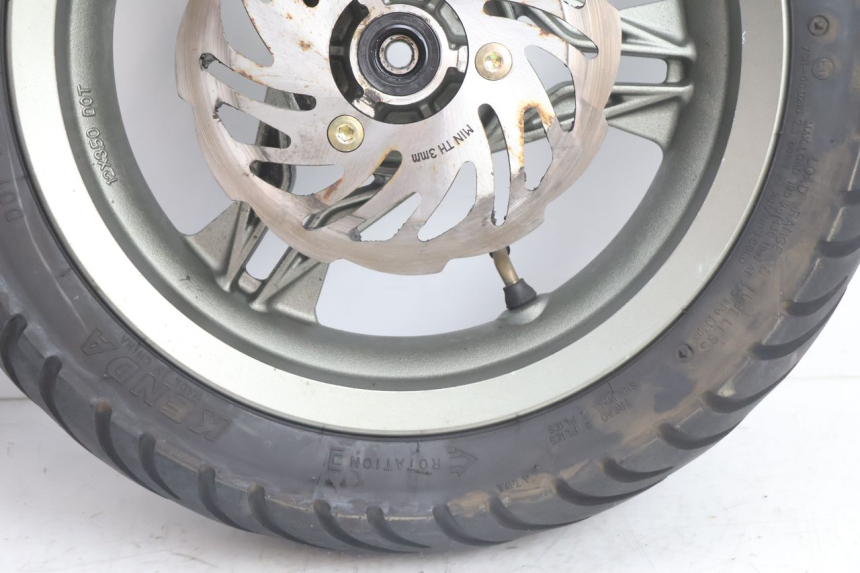photo de ARO DIANTEIRO E PNEU RIDE SLASH 2T 50 (2012 - 2014) - Zoom do estado de desgaste