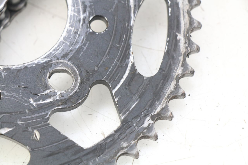 photo de KIT DE CORRENTE XTRM FACTORY DIRTBIKE BSE 150 - Zoom do estado de desgaste