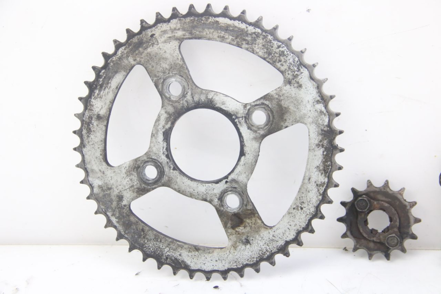 photo de KIT DE CORRENTE YAMAHA SR 125 (1982 - 2003) - Zoom do estado de desgaste
