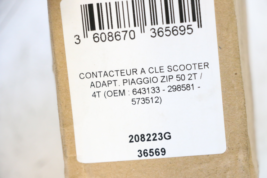 photo de KIT FECHADURA CHAVE NEIMAN PIAGGIO ZIP 4T 50 (2018 - 2020) - Zoom do estado de desgaste