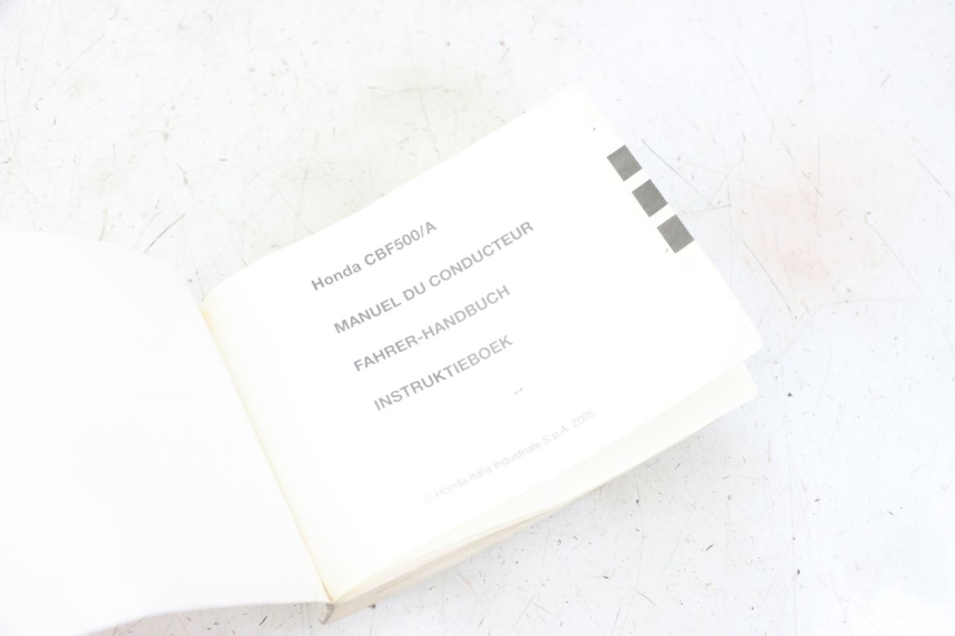 photo de MANUAL DO UTILIZADOR HONDA CBF 500 (2004 - 2007) - Detalhe da peça