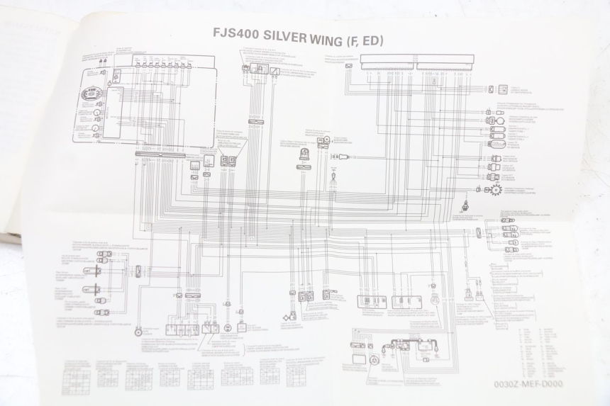 photo de MANUAL DO UTILIZADOR HONDA FJS SILVER WING SILVERWING 400 (2005 - 2008) - Ampliação técnica