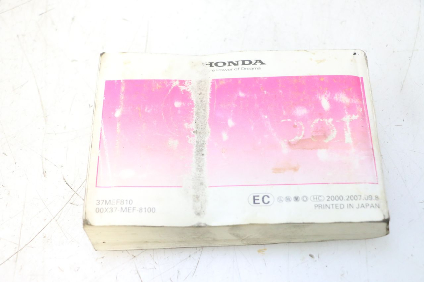 photo de MANUAL DO UTILIZADOR HONDA FJS SILVER WING SILVERWING 400 (2005 - 2008) - Estado da superfície