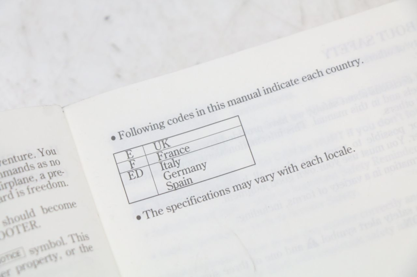 photo de MANUAL DO UTILIZADOR HONDA FJS SILVERWING SILVER WING 600 (2001 - 2010) - Pontos de fixação