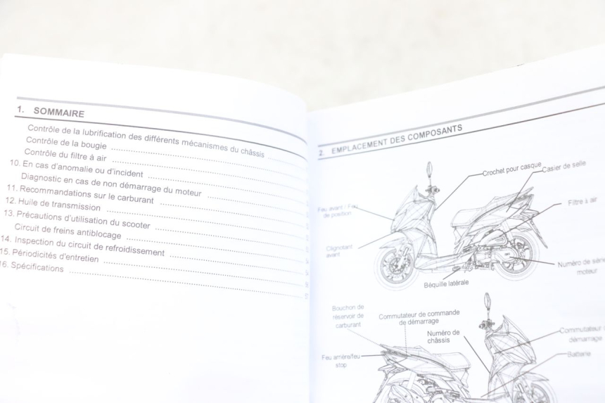photo de MANUAL DO UTILIZADOR SYM JET 14 4T 50 (2018 - 2022) - Detalhe da peça