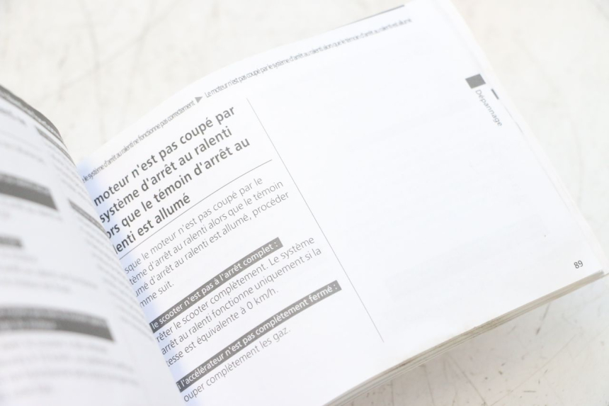 photo de MANUAL DO UTILIZADOR HONDA PCX (JF57/JF64) 125 (2014 - 2018) - Detalhe da peça