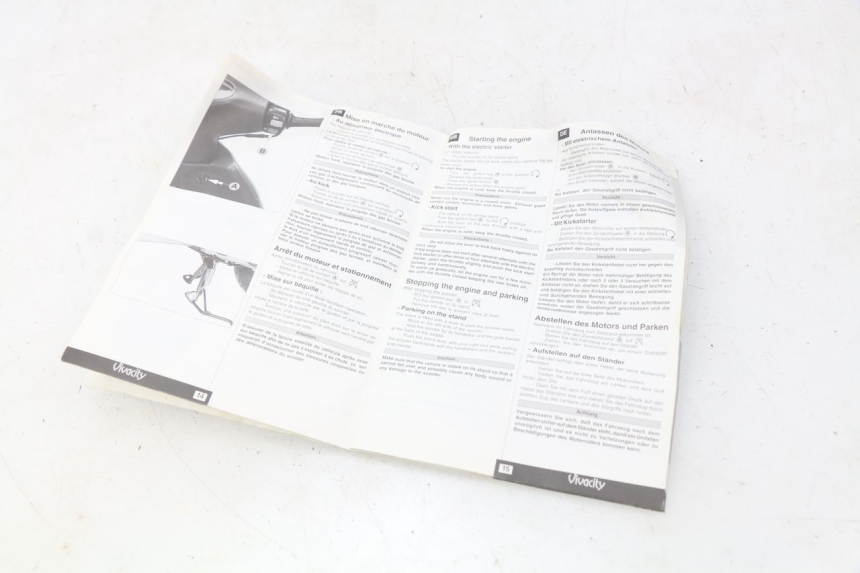 photo de MANUAL DO UTILIZADOR PEUGEOT VIVACITY 50 (1998 - 2003) - Vista geral