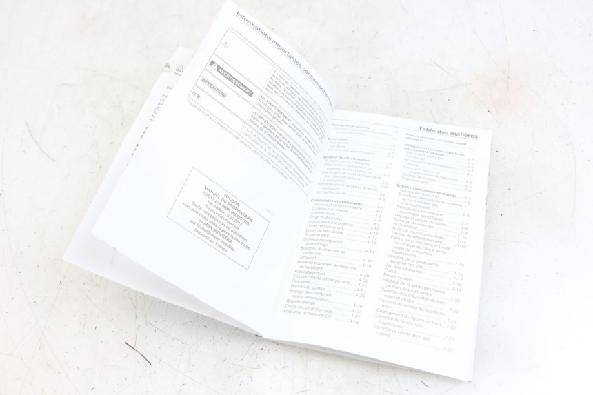 photo de MANUAL DO UTILIZADOR YAMAHA XMAX X-MAX ABS 125 (2017 - 2020) - Zoom do estado de desgaste