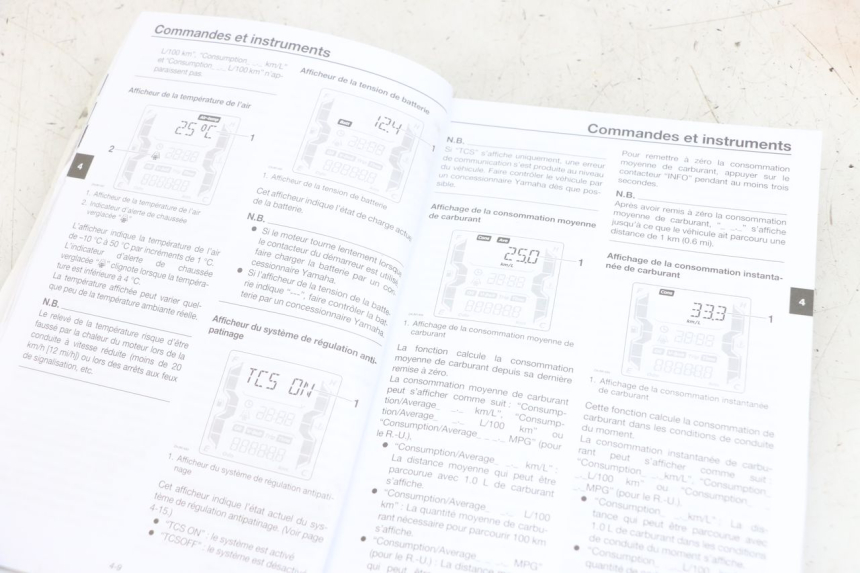 photo de MANUAL DO UTILIZADOR YAMAHA XMAX X-MAX ABS 125 (2017 - 2020) - Outro ângulo de visão