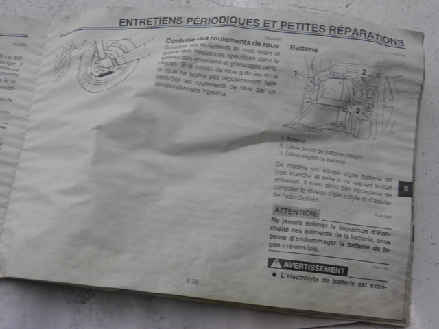 photo de MANUAL DO UTILIZADOR YAMAHA TDM 900 (2004 - 2006) - Detalhe da peça