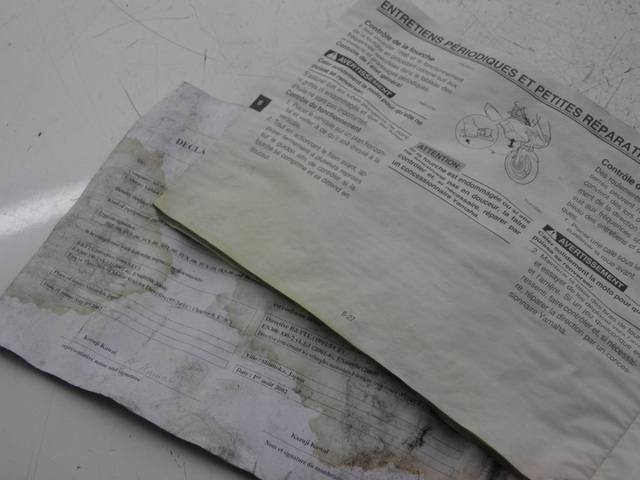 photo de MANUAL DO UTILIZADOR YAMAHA TDM 900 (2004 - 2006) - Zoom do estado de desgaste