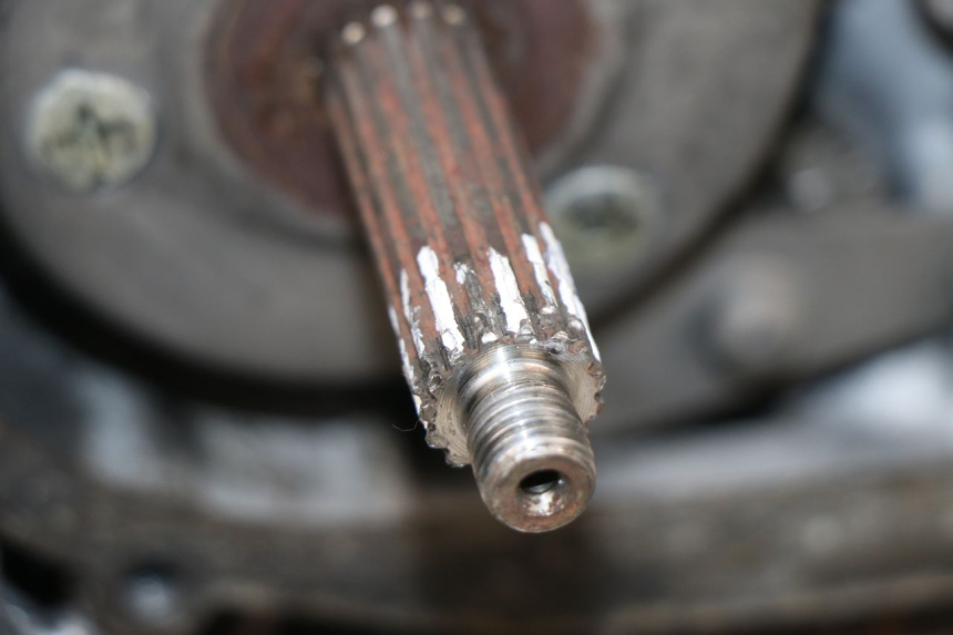 photo de MOTOR MBK ACTIVE 80 (1991 - 1995) - Zoom do estado de desgaste
