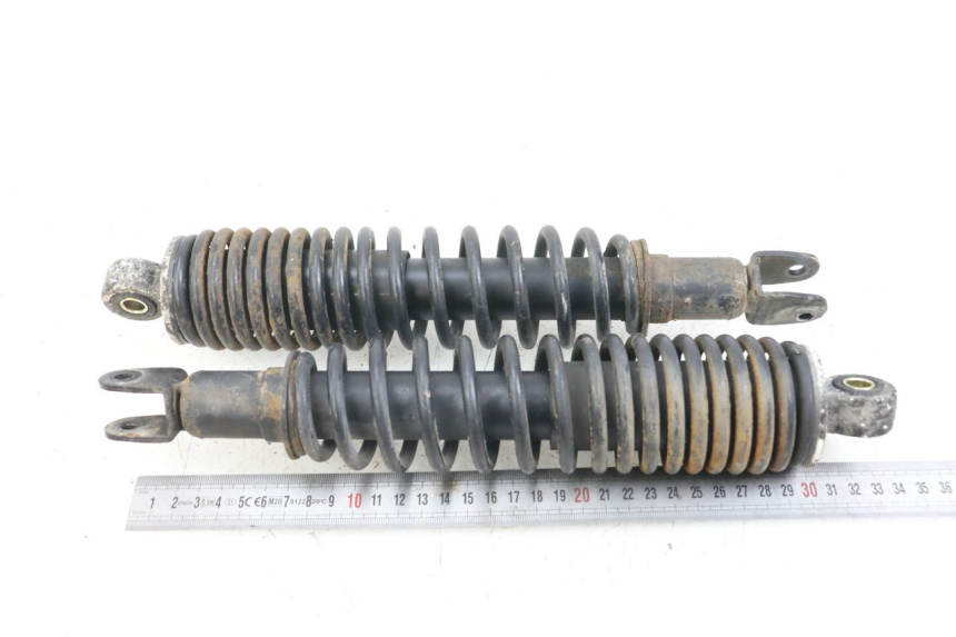 photo de PAR DE AMORTECEDORES TRASEIROS YAMAHA CYGNUS X 125 (2004 - 2007) - Zoom do estado de desgaste