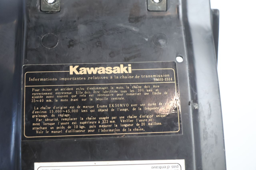 photo de PASSAGEM DA RODA TRASEIRA KAWASAKI GPX F ZX750F 750 (1986 - 1990) - Estado da superfície